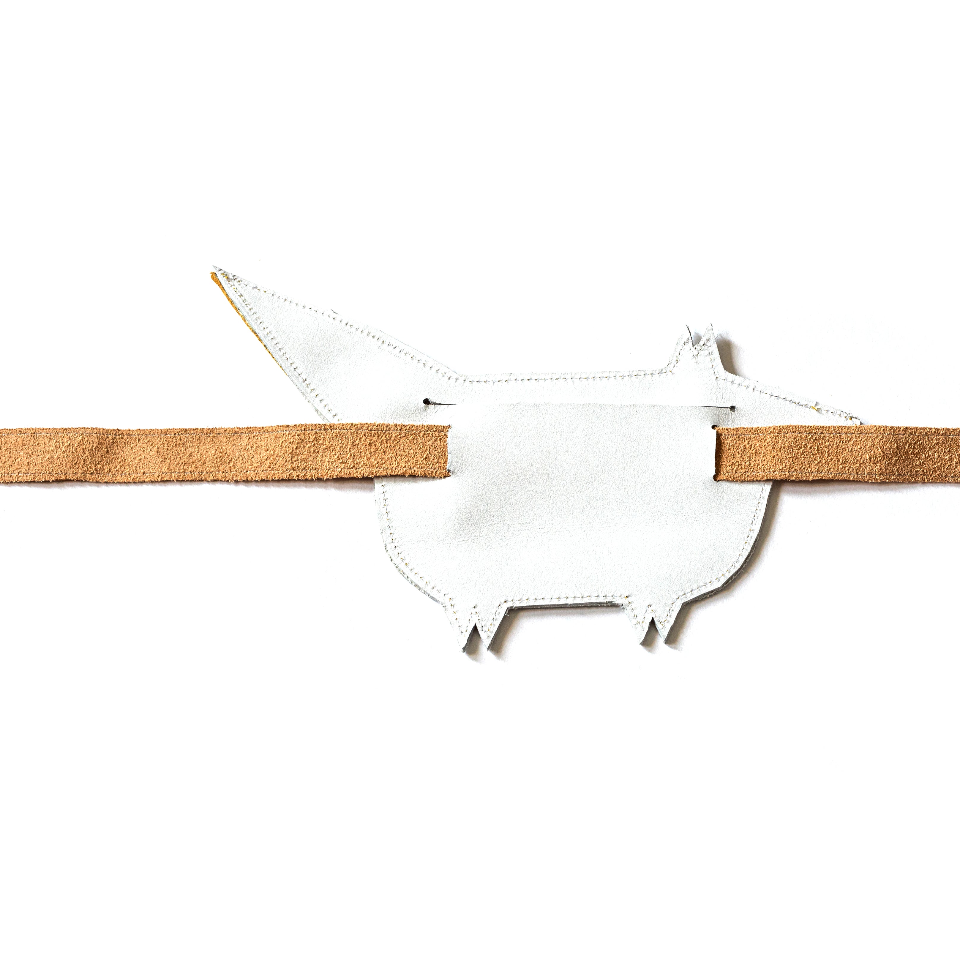 Eperfa leather belt bag fox, white, rear side