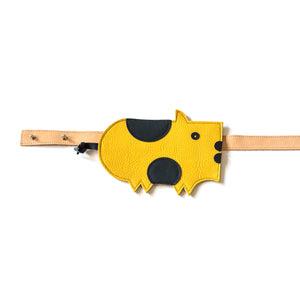 Eperfa leather belt bag pig yellow
