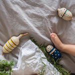 Epefa wooden hillside fruit rattles